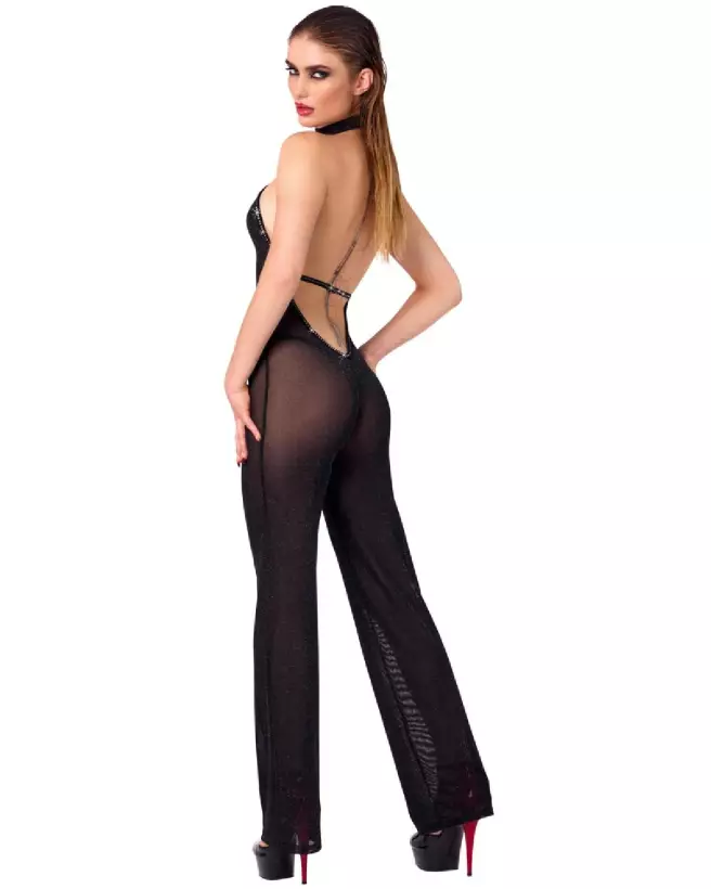 Noir Jumpsuit par Noir Homemade en style Combinaison Fetish élégante et séduisante-4