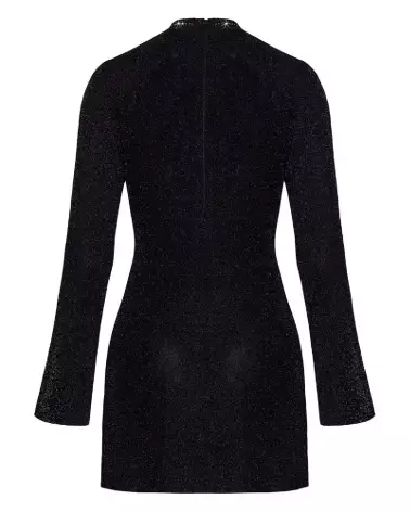 Mini robe noire fetish de Noir Homemade, tenue élégante et séduisante pour soirées spéciales-7