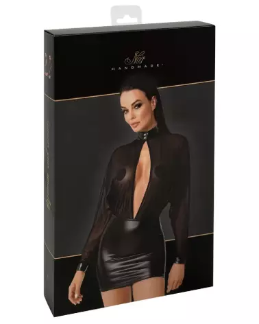 Robe tulle noir élégante Noir Homemade pour soirées fetish-1