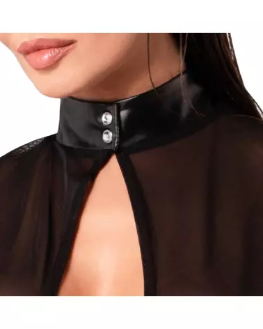 Robe tulle noir élégante Noir Homemade pour soirées fetish-5