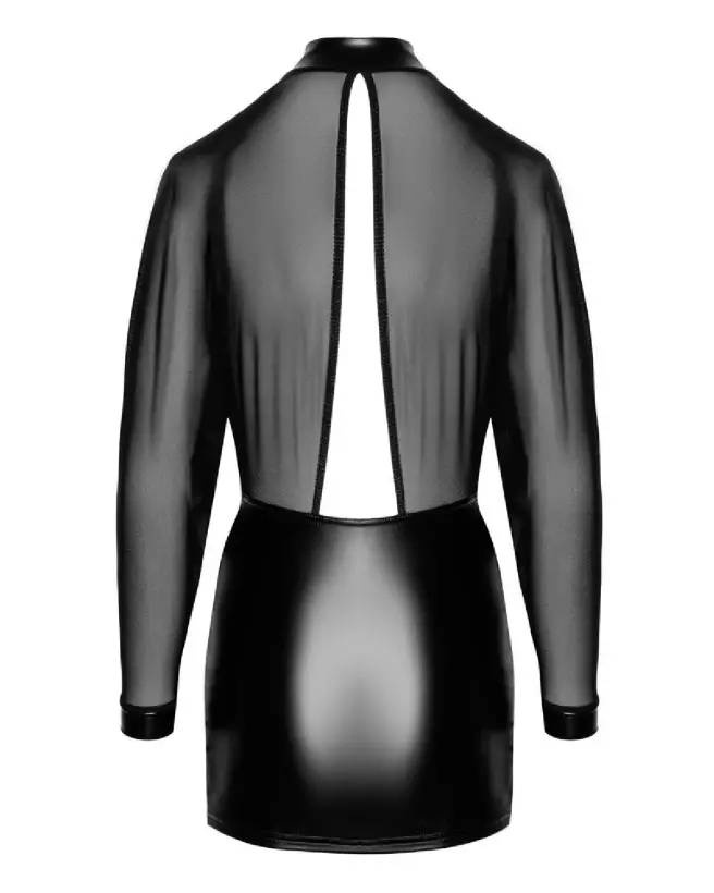 Robe tulle noir élégante Noir Homemade pour soirées fetish-7