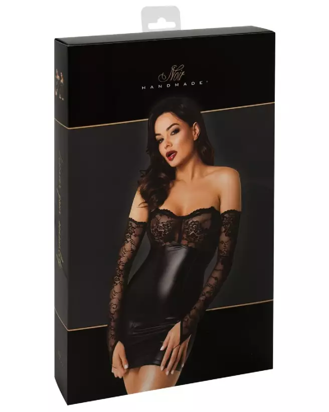 Gauntlets de bras Noir Dress pour look fetish élégant par Noir Homemade-3