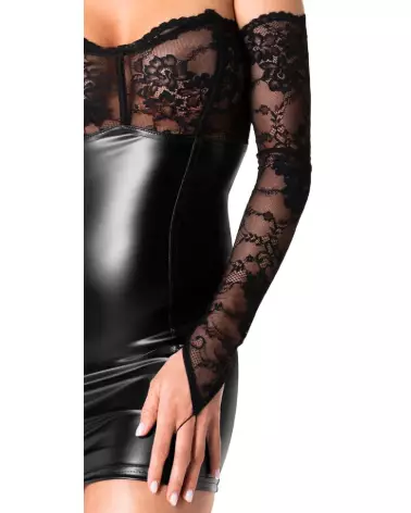 Gauntlets de bras Noir Dress pour look fetish élégant par Noir Homemade-5