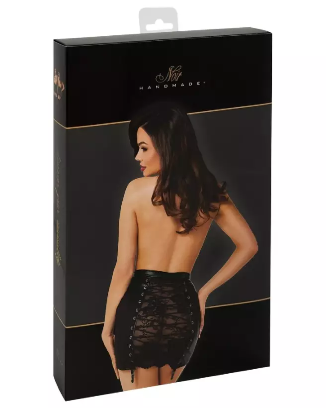 Jupe en dentelle noire Noir Homemade style fetish élégante et sensuelle-3