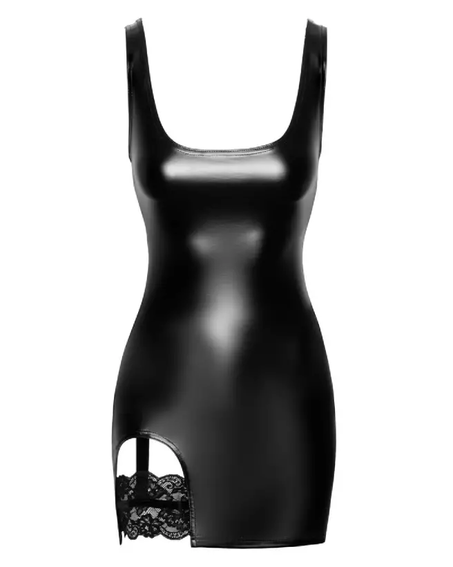 Robe Suspender Strap Noir Homemade en style fetish élégant-7