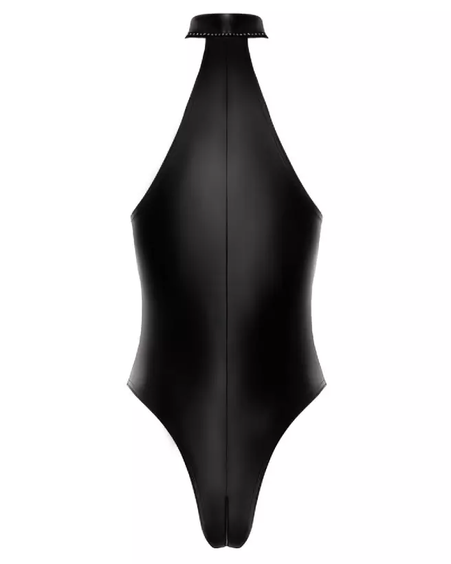 Body Zip+Glitter de Noir Handmade en paillettes pour tenue fetish-7
