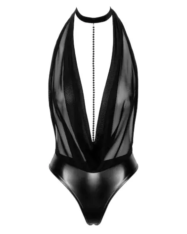 Body Pearls Noir Handmade en lingerie fetish élégante et sensuelle-5