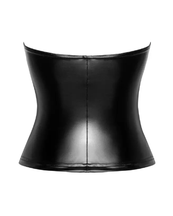 Corset Top Noir Handmade élégant pour soirées fetish chic-6