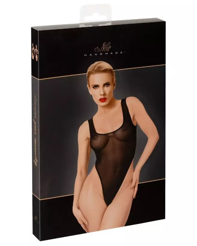 Image du Body Basic Noir par Noir Homemade, combinaison fetish élégante-3