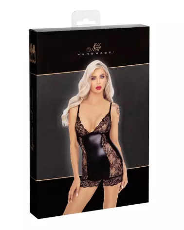 Robe noire en dentelle Noir Homemade élégante pour soirées fetish-3