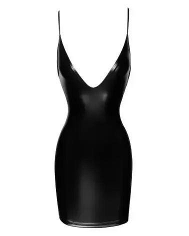 Mini Robe Noire Fetish de Noir Handmade pour soirées élégantes-5