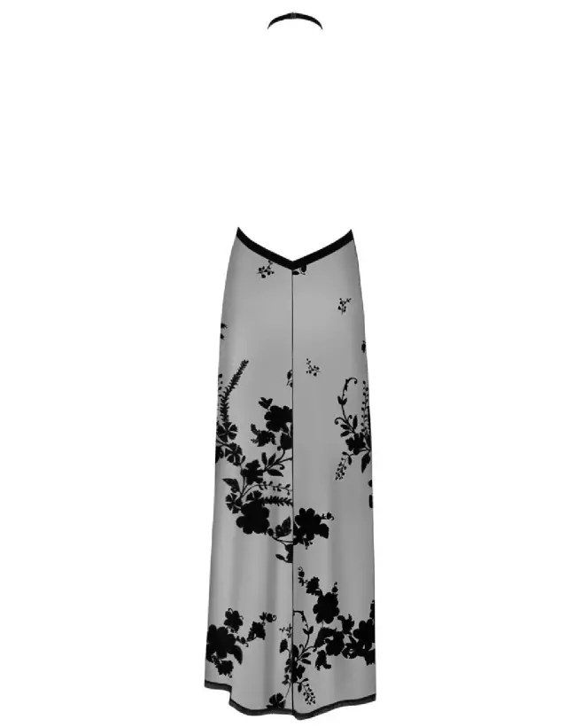 Robe longue noire fetish élégante Noir Homemade-6