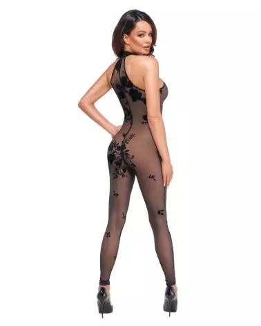 Catsuit noir en latex de marque Noir Homemade pour séduction et style-5