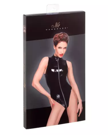 Body PVC Noir Handmade - Tenue Fetish Élégante-3