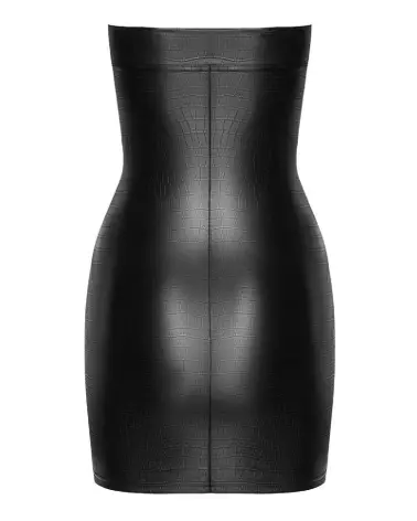 Robe tube noire en latex Noir Homemade pour événements fetish-6