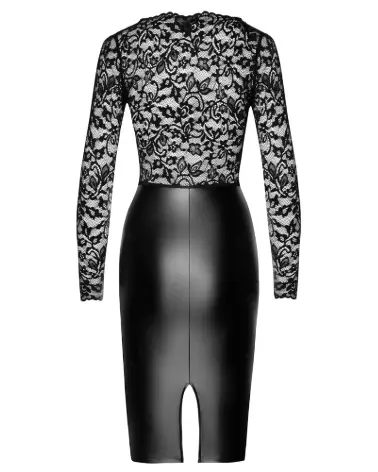 Robe en dentelle noire élégante de Noir Homemade pour soirées fetish-5