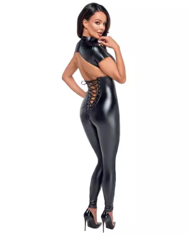 Photo de la Combinaison Laced Noir Homemade en style fetish chic-4