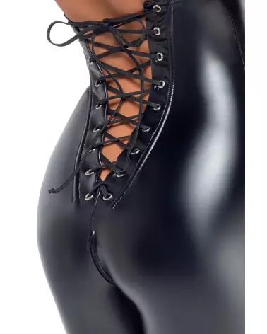 Photo de la Combinaison Laced Noir Homemade en style fetish chic-6