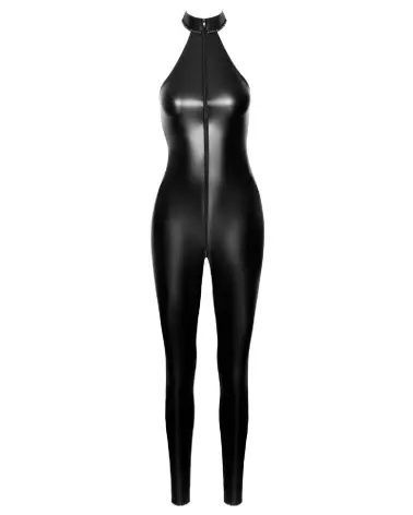 Jumpsuit Rhine en cuir par Noir Handmade, combinaison élégante pour soirées fetisch-6