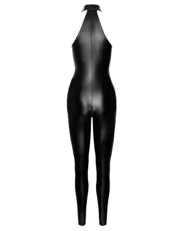 Jumpsuit Rhine en cuir par Noir Handmade, combinaison élégante pour soirées fetisch-7
