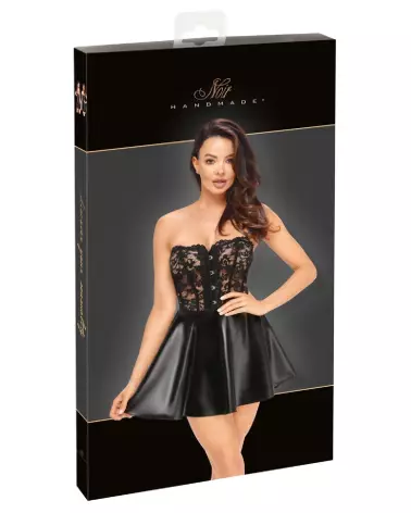 Robe Corset Dress Noir Handmade élégante et coquine pour soirées glamour-3