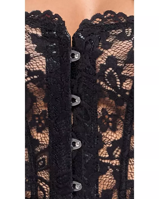 Robe Corset Dress Noir Handmade élégante et coquine pour soirées glamour-5