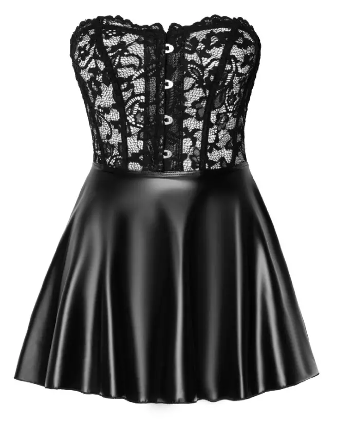 Robe Corset Dress Noir Handmade élégante et coquine pour soirées glamour-6