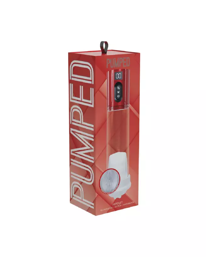 Image du MaxLift 7 Function Suction Masturbator Pump Metallic Red by Pumped by Shots-1