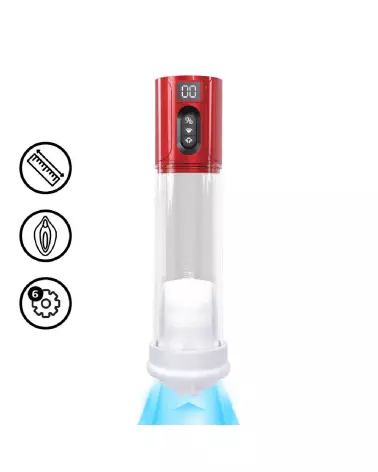 Image du MaxLift 7 Function Suction Masturbator Pump Metallic Red by Pumped by Shots-7