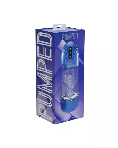 SonicPull Masturbateur Bleu par Pumped by Shots avec Aspiration et Vibration-1