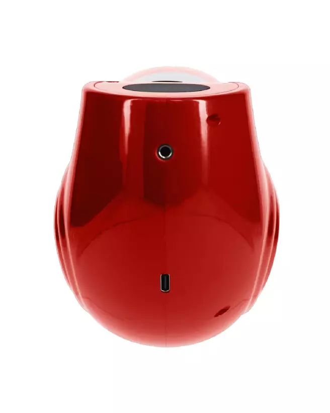 StrokeMate rouge métallique - Masturbateur haute performance avec succion, rotation et poussée-3