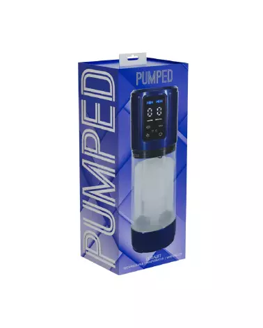 Image de l'UltraLift Pompe de Masturbation Automatique Étanche Bleu Métallique par Pumped by Shots-1