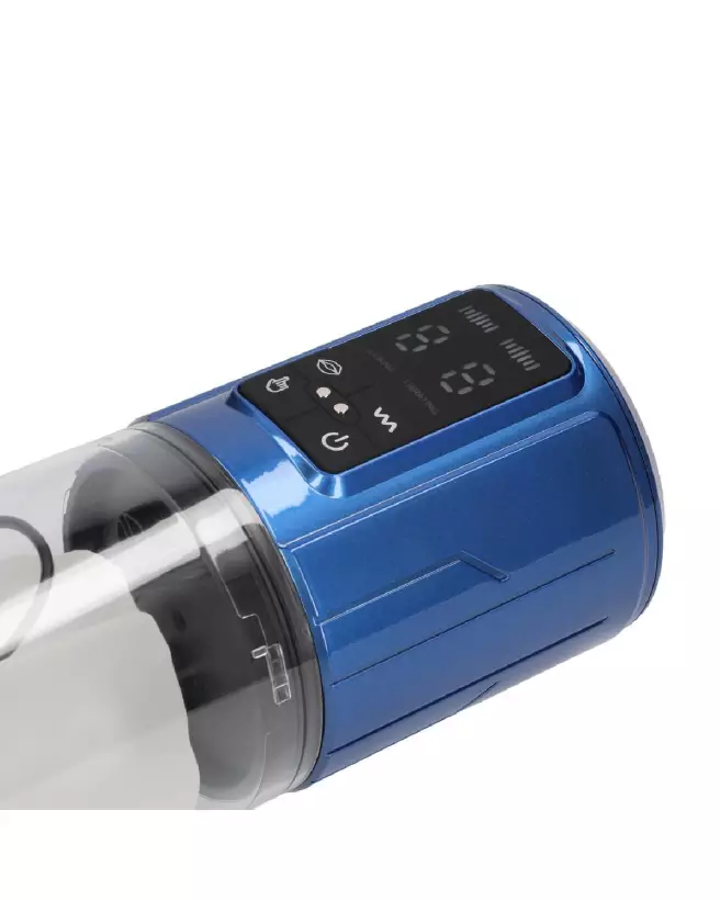 Image de l'UltraLift Pompe de Masturbation Automatique Étanche Bleu Métallique par Pumped by Shots-6