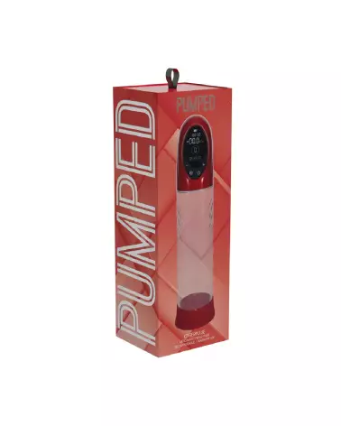 Pompe à pénis CyberPulse rouge métallisé étanche automatique Pumped by Shots-1