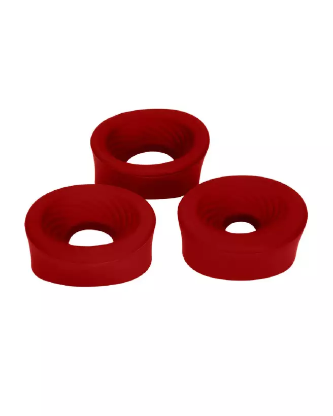 Pompe à pénis CyberPulse rouge métallisé étanche automatique Pumped by Shots-2