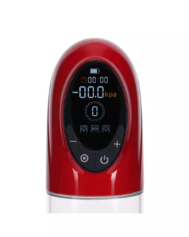 Pompe à pénis CyberPulse rouge métallisé étanche automatique Pumped by Shots-6