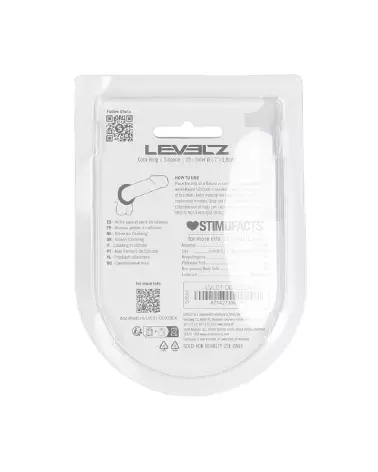 Cockring en silicone noir XS Levelz by Shots pour endurance et confort-2