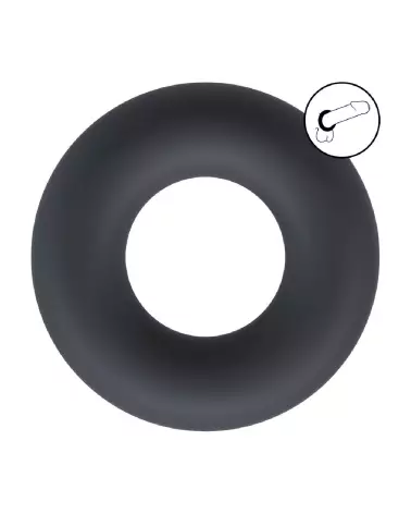 Cockring en silicone noir XS Levelz by Shots pour endurance et confort-6