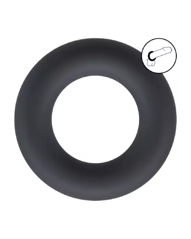 Cockring noir en silicone liquide de Levelz by Shots pour endurance et confort-6