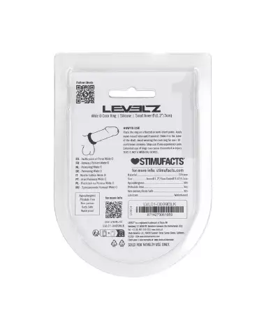 Cockring Wide O Levelz by Shots en silicone noir taille S 30mm-2