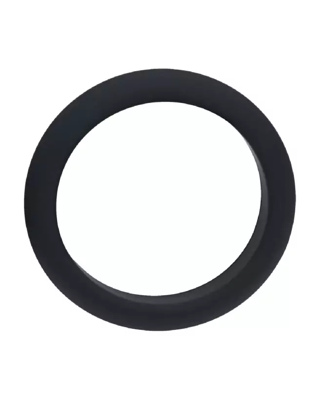 Cockring Wide O 42mm en silicone noir de Levelz by Shots-3