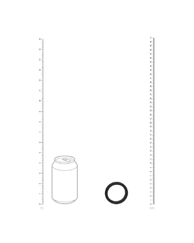 Cockring Wide O 42mm en silicone noir de Levelz by Shots-4