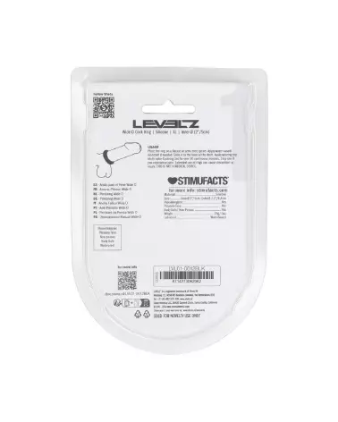 Cockring Wide O XL 50mm en silicone noir par Levelz by Shots-2
