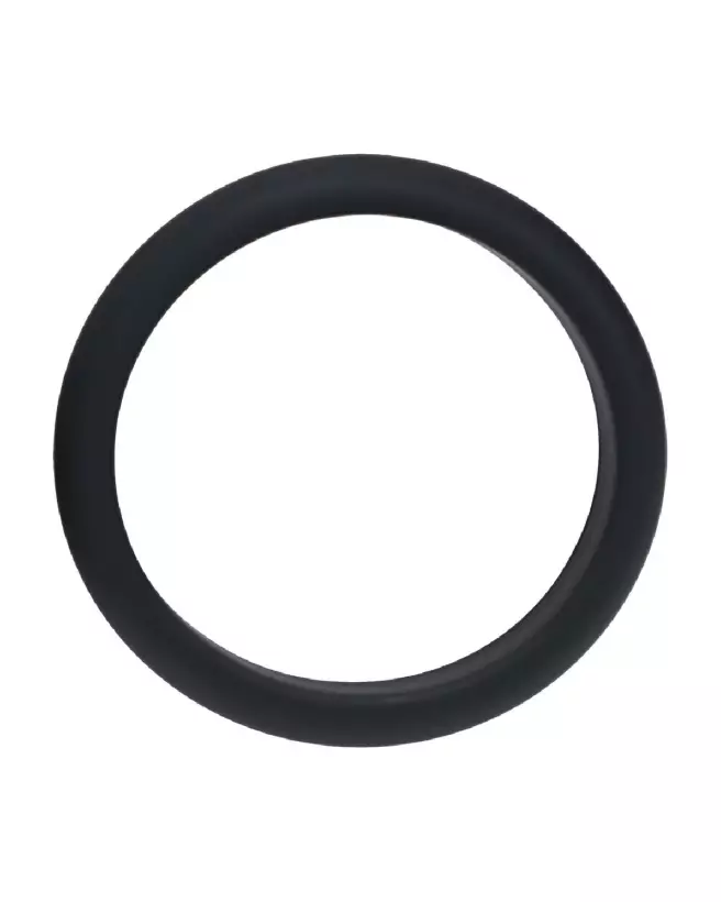 Cockring Wide O XXL en silicone noir de Levelz by Shots pour endurance et confort-3