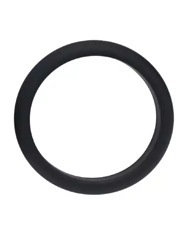 Cockring Wide O XXL en silicone noir de Levelz by Shots pour endurance et confort-3