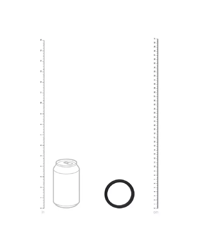 Cockring Wide O XXL en silicone noir de Levelz by Shots pour endurance et confort-4