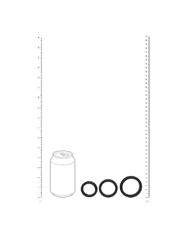 Set de 3 Cockrings Wide O en Silicone Noir Levelz by Shots Tailles S M L-4