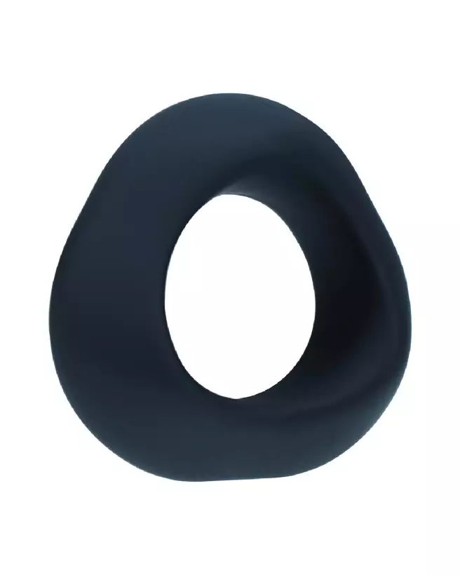 Image de l'Anneau Pénien Ergo en Silicone Liquide Noir de Levelz by Shots-3