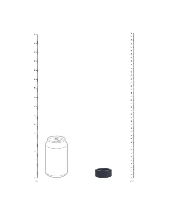 Image de sangle en silicone liquide noire Levelz by Shots taille S-4