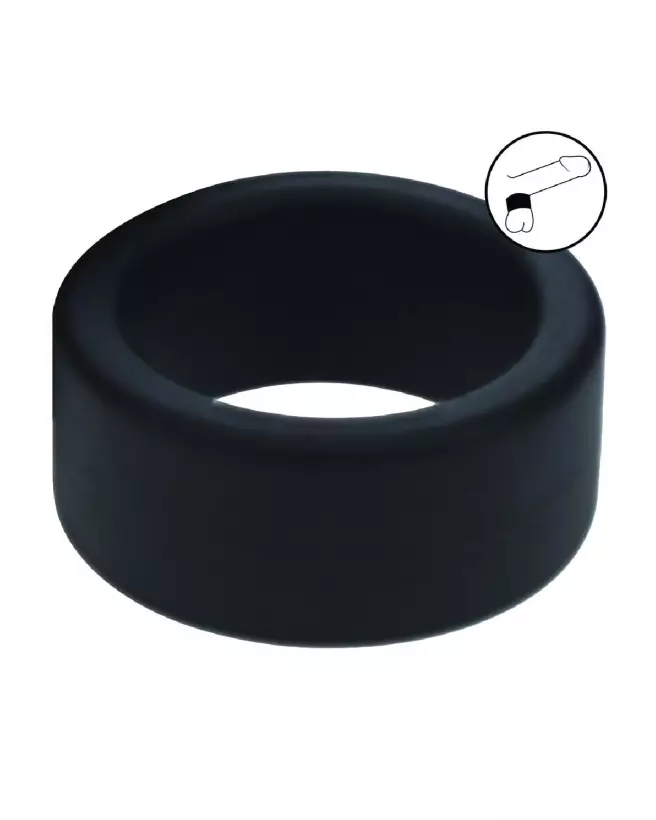 Image de sangle en silicone liquide noire Levelz by Shots taille S-7